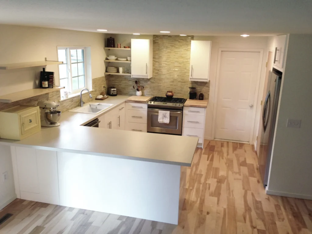 After image of a completed kitchen renovation by Builders Cromwell in Cromwell